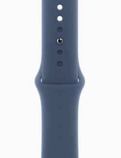 Apple Watch SE 2024, 40 мм, алюминий цвета "серебро", Denim Sport Band, S/M (MXEC3)