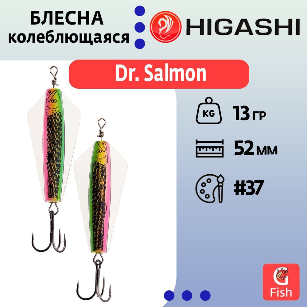 Блесна колеблющаяся Dr. Salmon 26g #21