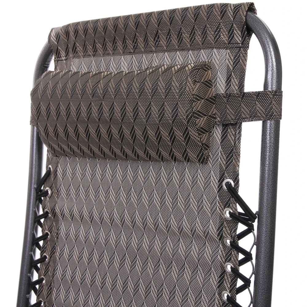 Шезлонг (кресло) 177*64*113см «Уют» с подголовником, 2 положения, Орнамент RH-3, ДоброСад