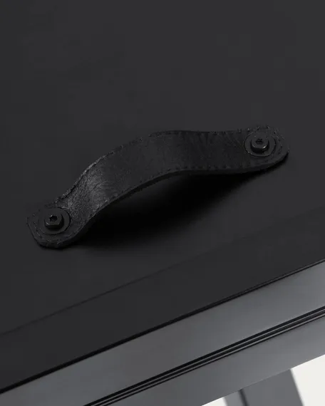 Стол раздвижной Vashti 120-160 см черная керамика