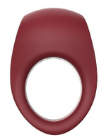 Бордовое эрекционное виброкольцо Ivy (Цвет: бордовый)
