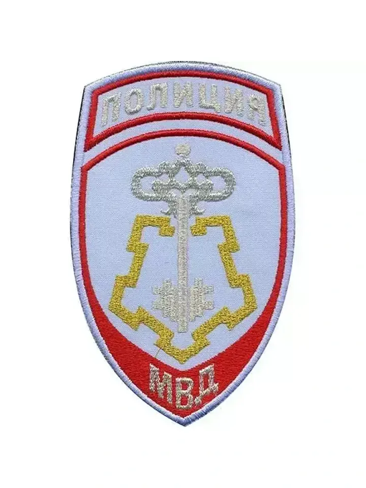 Шеврон Полиция ВОХР вышитый (голубой)