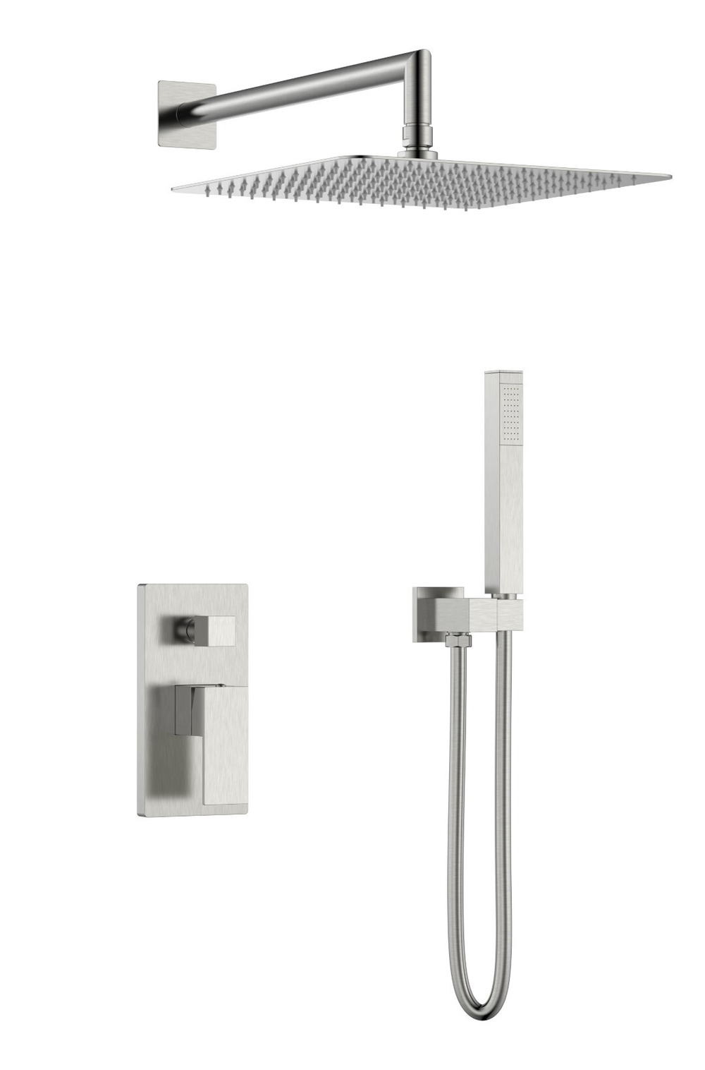 Boheme Смеситель встроенный для душа QUBIC Brushed Nickel