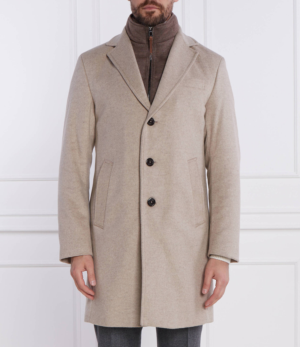 Хлопковое пальто Joop! - бежевый(30037691)