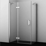 Душевой уголок WasserKRAFT Aller 10H10 120x100 профиль хром/декор белый