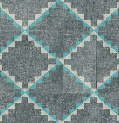 обои современные дизайнерские имитируюшие ткань с геометрическим узором 49532