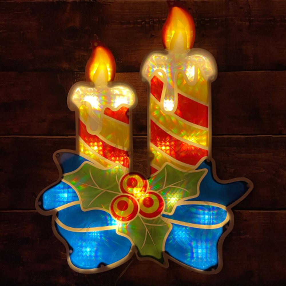 Светодиодная новогодняя фигура ЭРА ENIOF-09 Свечки | Фигуры