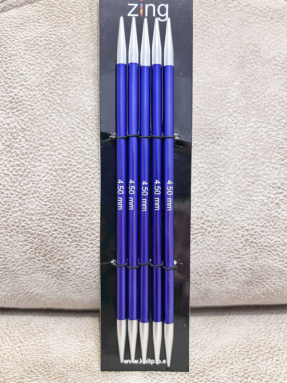 Спицы чулочные Zing 2,75мм/20см, KnitPro