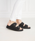 Шлепанцы RUBBER UPPER AND RUB Alexander McQueen - черный(663563 W4Q51)