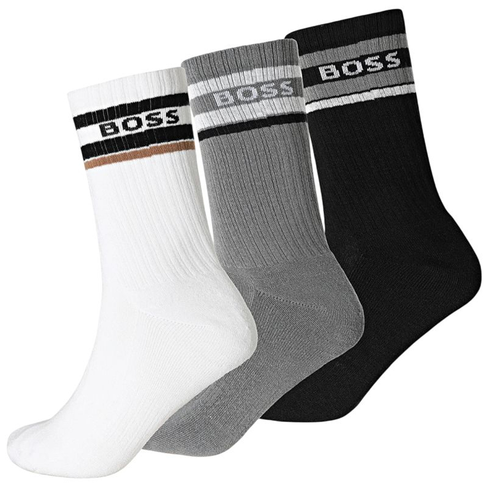 Теннисные носки BOSS QS Rib Stripe 3P - open miscellaneous