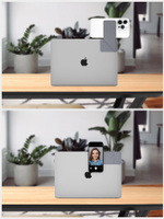 MagSafe держатель для телефона на ноутбук MOFT Flip Laptop Phone Mount / клейкий