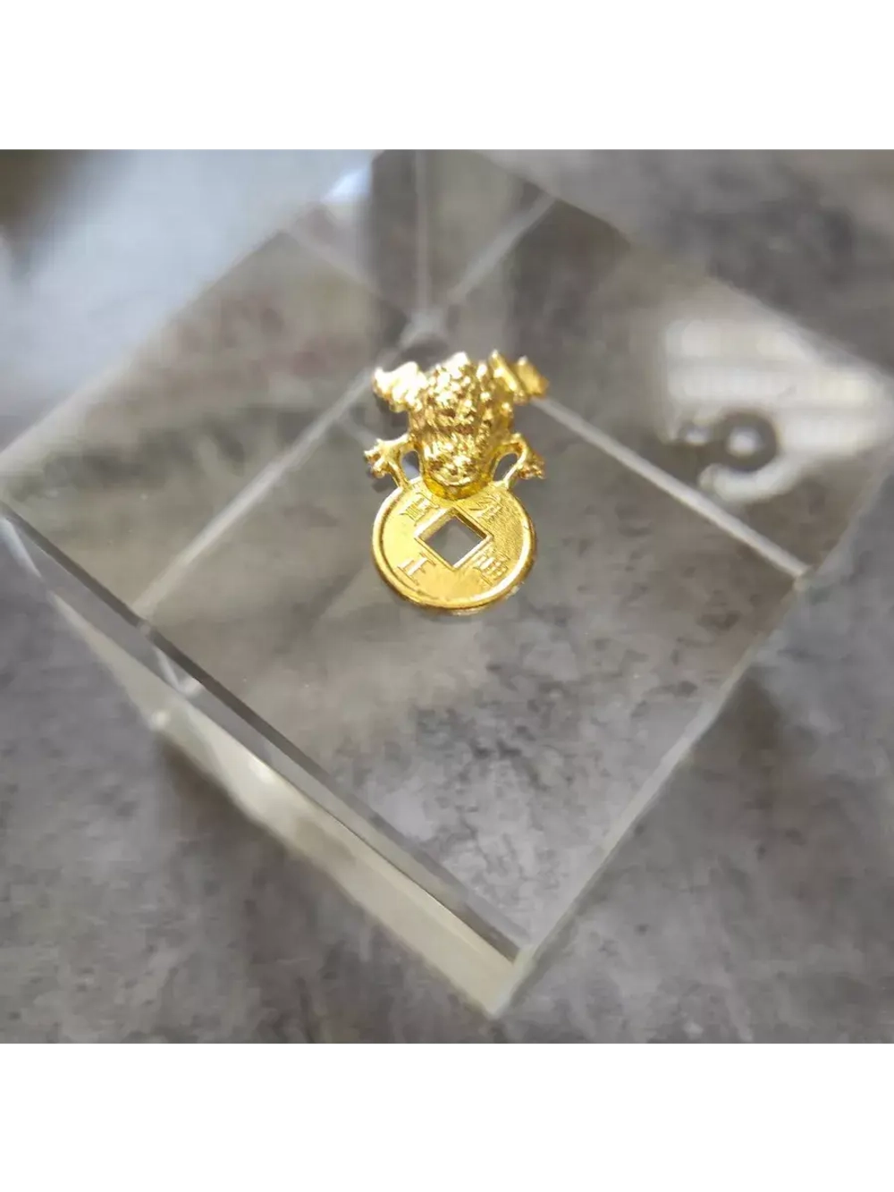 Талисман оберег Жаба с монеткой