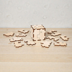 Сборная деревянная модель «3D куб-головоломка» (EWA)