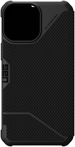 Чехол-книжка Uag Metropolis ткань Armortex для iPhone 13 Pro Max 6.7" черный (Kevlar-Black) 113166113940