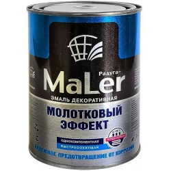 РАДУГАМАЛЕР Краска Быстросохнущая, Гладкая, до 130°, Алкидная, Глянцевое покрытие, 0.8 л, 0.8 кг, коричневый