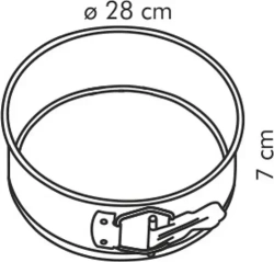 Форма для торта раскладная DELICIA 28 см