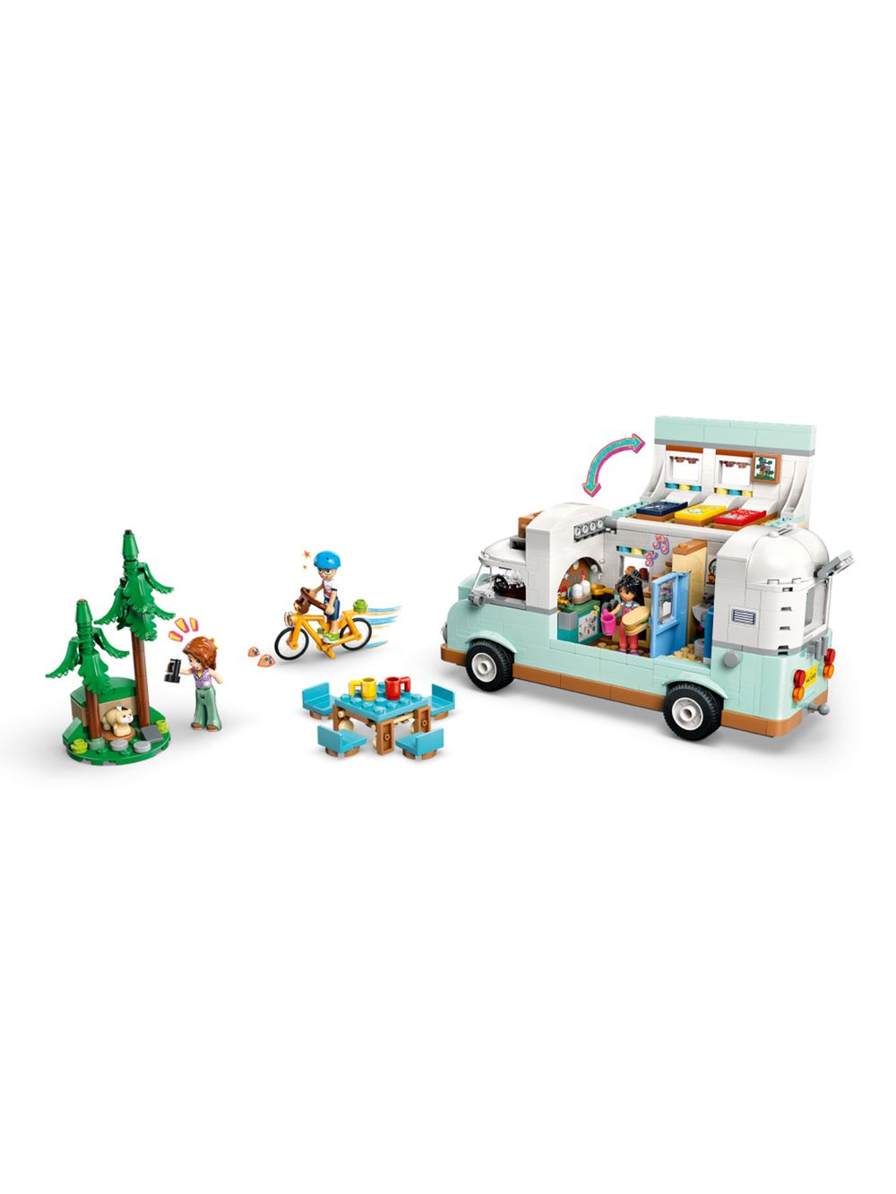 LEGO Friends 42663 Лего Кемпер дружбы, дом на колёсах, автодом для девочек, конструктор с минифигурками, оригинал LEGO