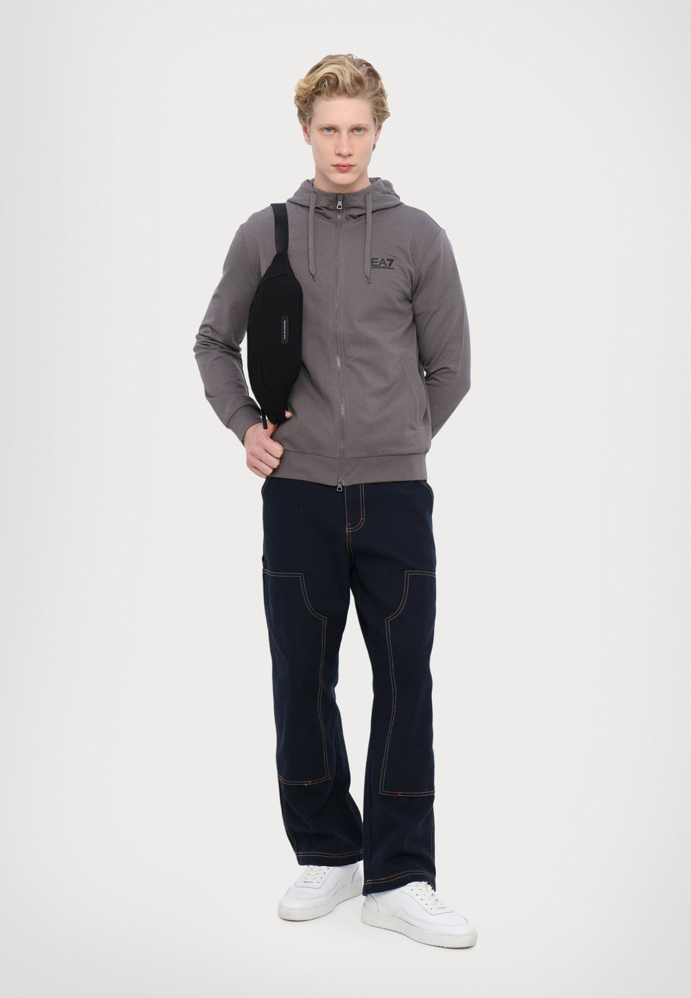 EA7 Emporio Armani UNISEX - Толстовка на молнии - Серый