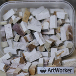 Натуральный камень колотый на модуль для мозаики