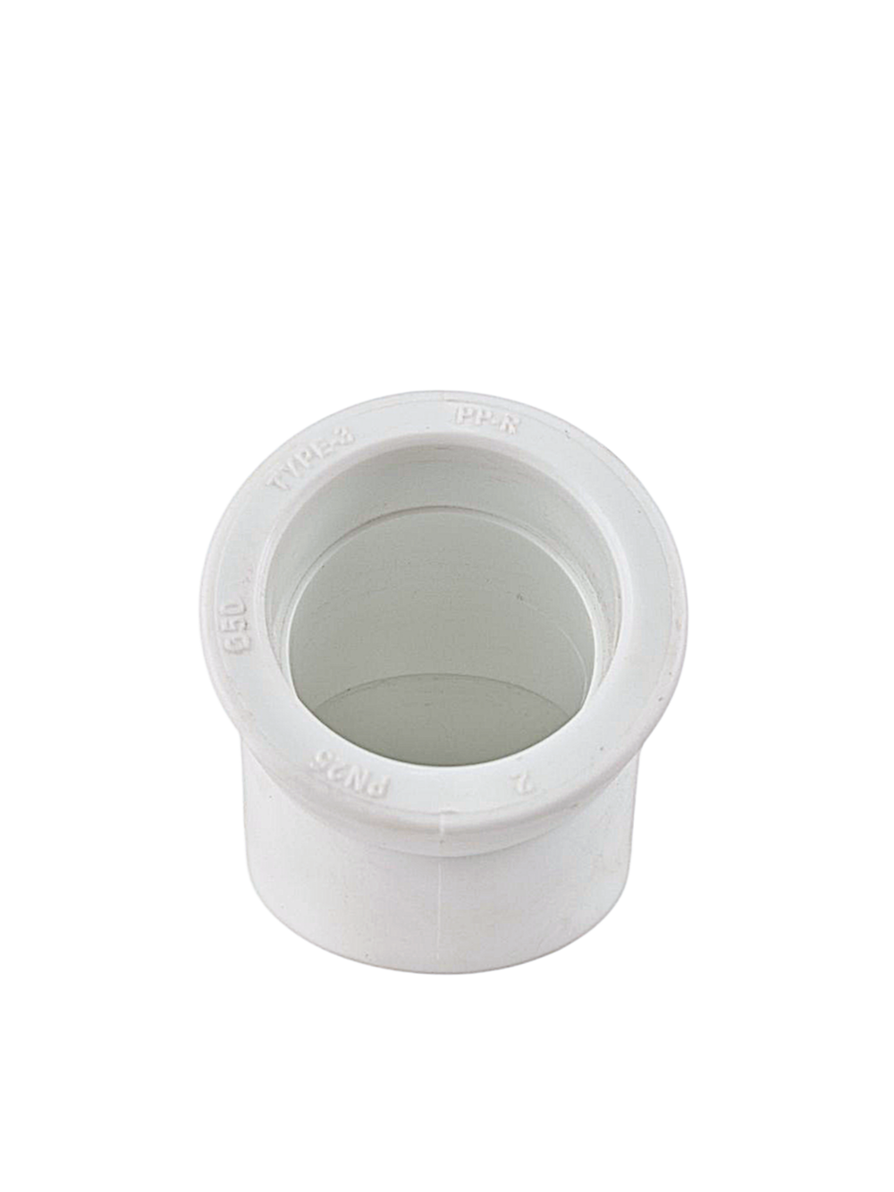 Угольник PPR  50х45, PN25 белый, РТП (56/7)