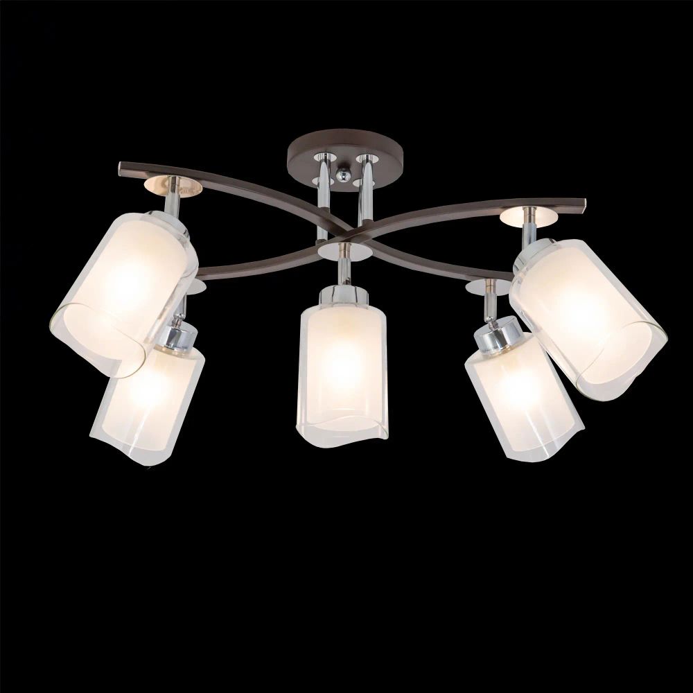 Citilux Фортуна CL156152 Люстра с поворотными плафонами Венге Хром