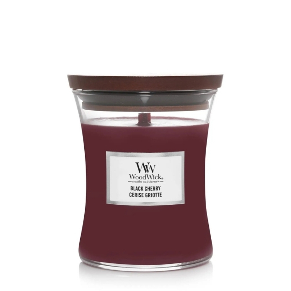 Свеча ароматическая WoodWick Black Cherry Cerise Griotte средняя 275г