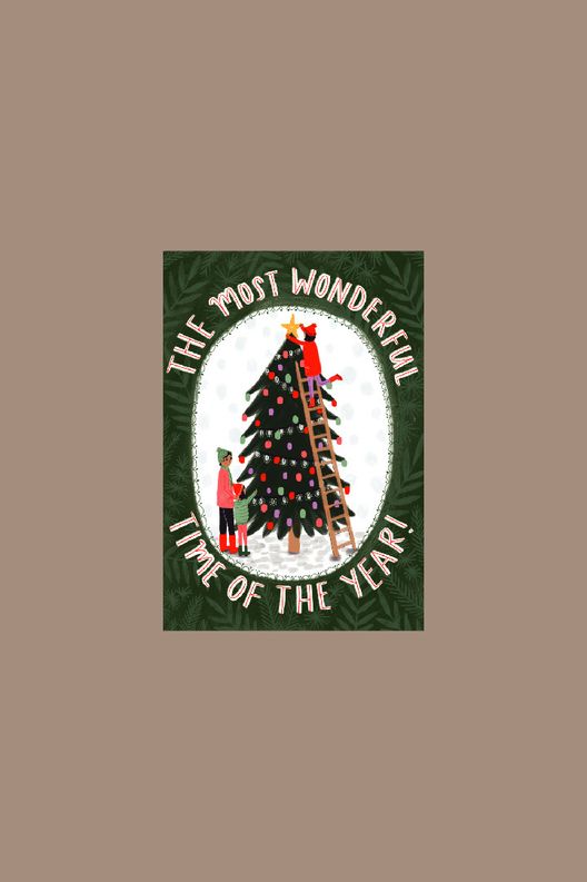 Открытка The most wonderful time / Paperie