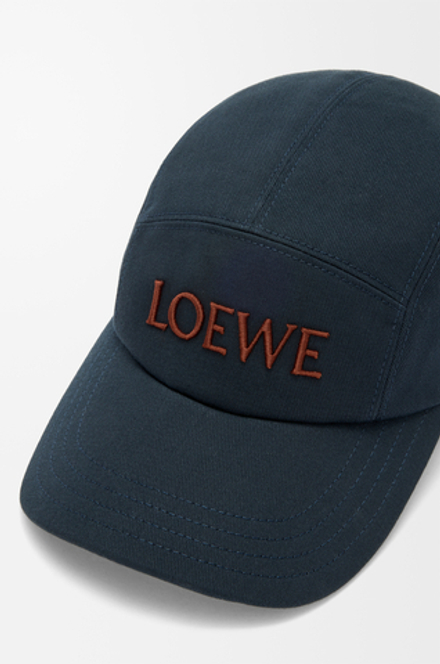 Loewe Походная кепка из хлопка, темно-синий