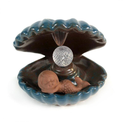 Подставка под стелющиеся благовония Жемчужина в ракушке