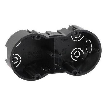 Коробка установочная КУТ 2-х местная 141х70х45мм для твердых стен саморез. IP20 Эра Б0047213