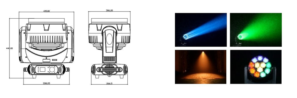 A12 12x40W LED Wash Beam