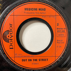 Винтажная виниловая пластинка LP Medicine Head One and One Is One (Germany 1973) 7 дюймов, 45 RPM, Single