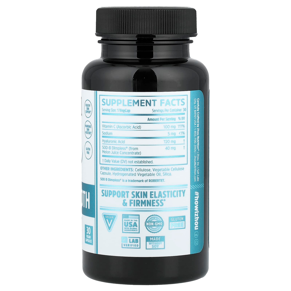 Zhou Nutrition, Body Smooth, 30 веганских капсул