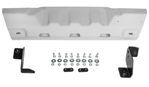 Защита рулевых тяг Rival для Jeep Wrangler JL (V - 2.0T; 2.1D; 3.6) 2017-н.в. (под штатный бампер), штампованная, алюминий 6 мм, с крепежом, 2333.2740.1.6