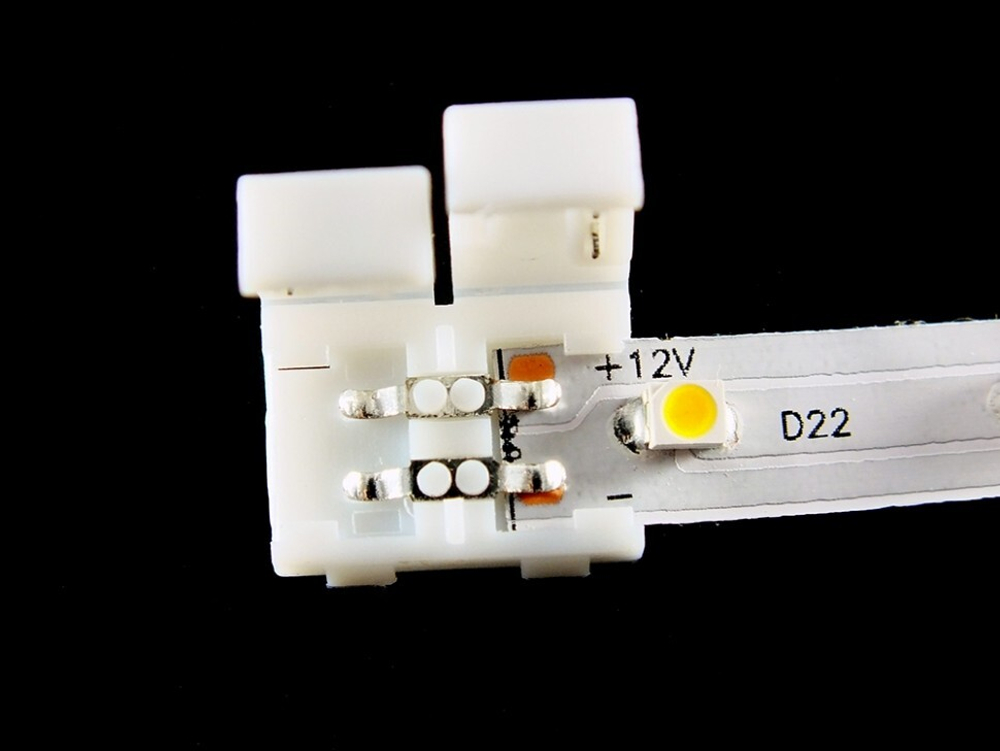 Клипса коннектор для одноцветной светодиодной ленты SMD 5050