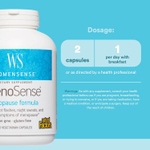 Natural Factors, WomenSense, MenoSense, формула для поддержки организма при менопаузе, 180 вегетарианских капсул