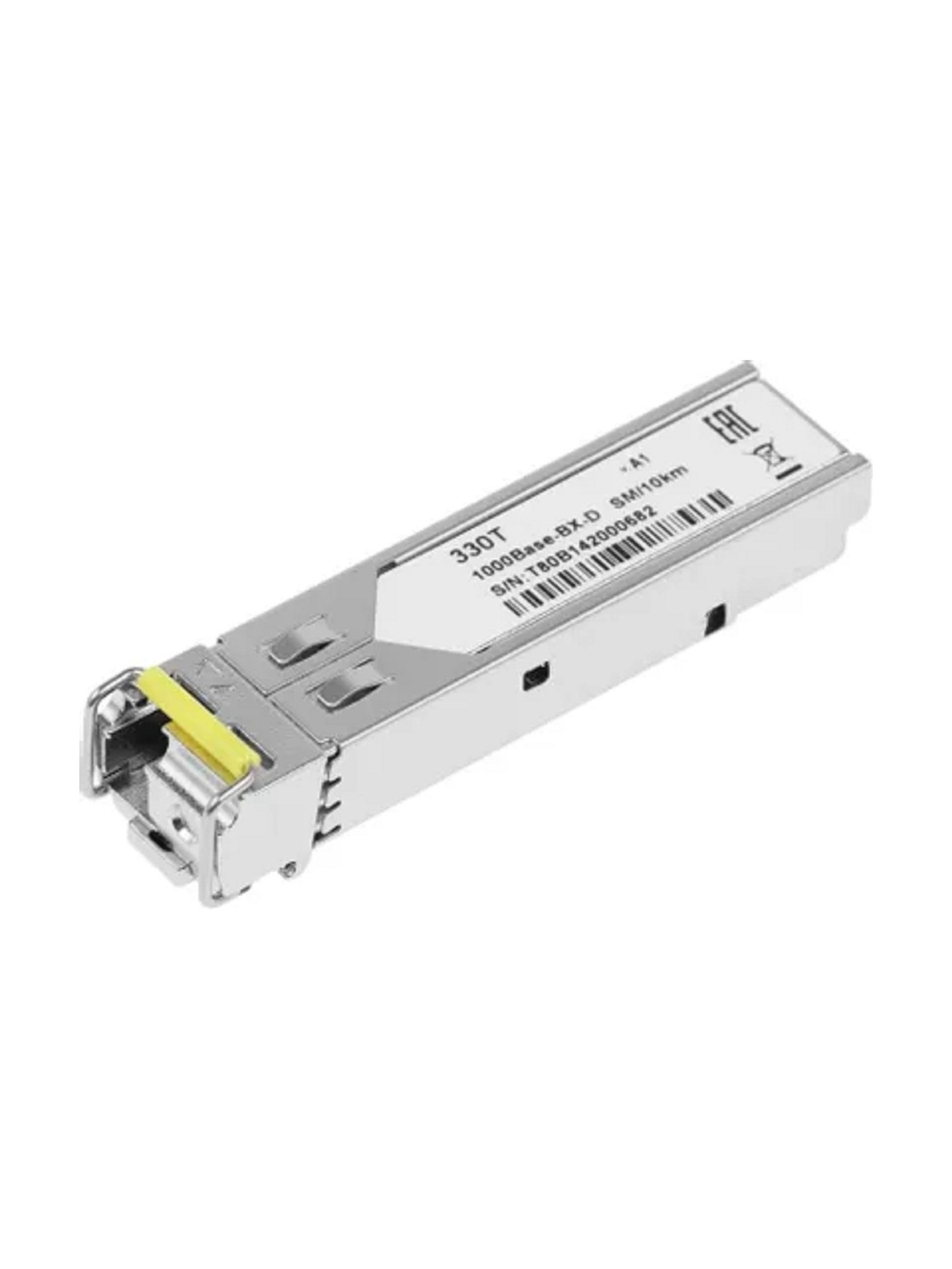 D-Link 330T/10KM/A1B WDM SFP-трансивер с 1 портом 1000Base-BX-D (Tx:1550 нм, Rx:1310 нм) для одномодового оптического кабеля (до 10 км, разъем Simplex LC)