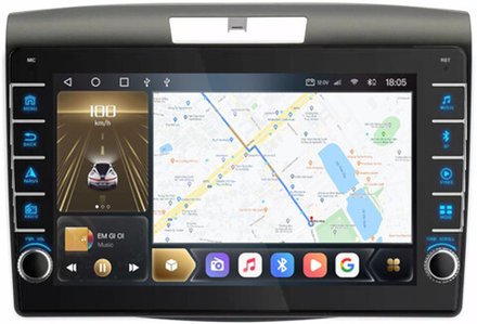 Магнитола для Honda CR-V 2012-2018 - Carmedia SF-9641 (крутилки) QLed, Android 10, ТОП процессор, CarPlay, SIM-слот (только с установкой в Москве)