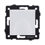 Розетка штепсельная SCHUKO 16A/250 В с крышкой, белый Kollinger REA-006WH для Aspekt, Eleganz, Reflex