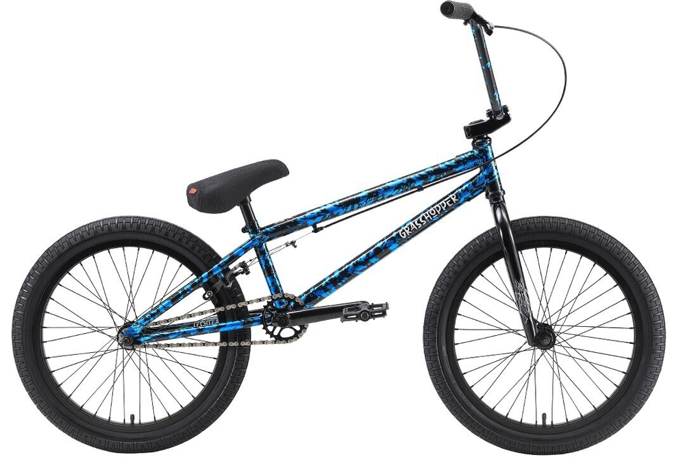 Велосипед BMX Tech Team Grasshopper 20" 2022 сине-черный