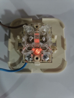 Выключатель 2-кл с подсветкой MAKEL 45123