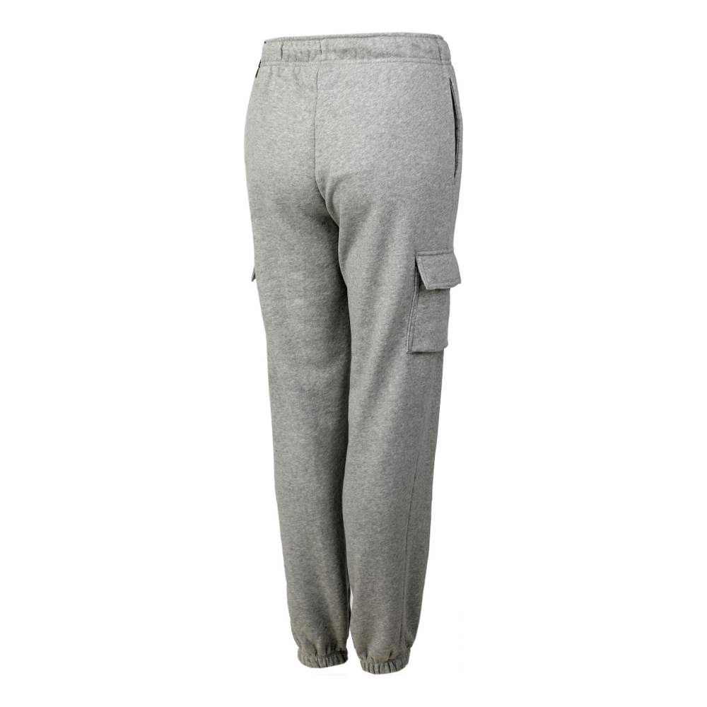 Женские теннисные брюки Nike Sportswear Essential Fleece Medium-Rise Cargo Training Pants Women - Grey, White