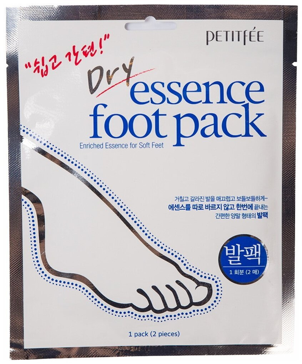 Маска-носочки для ног с сухой эссенцией Petitfee Dry Essence Foot Pack, 1 пара