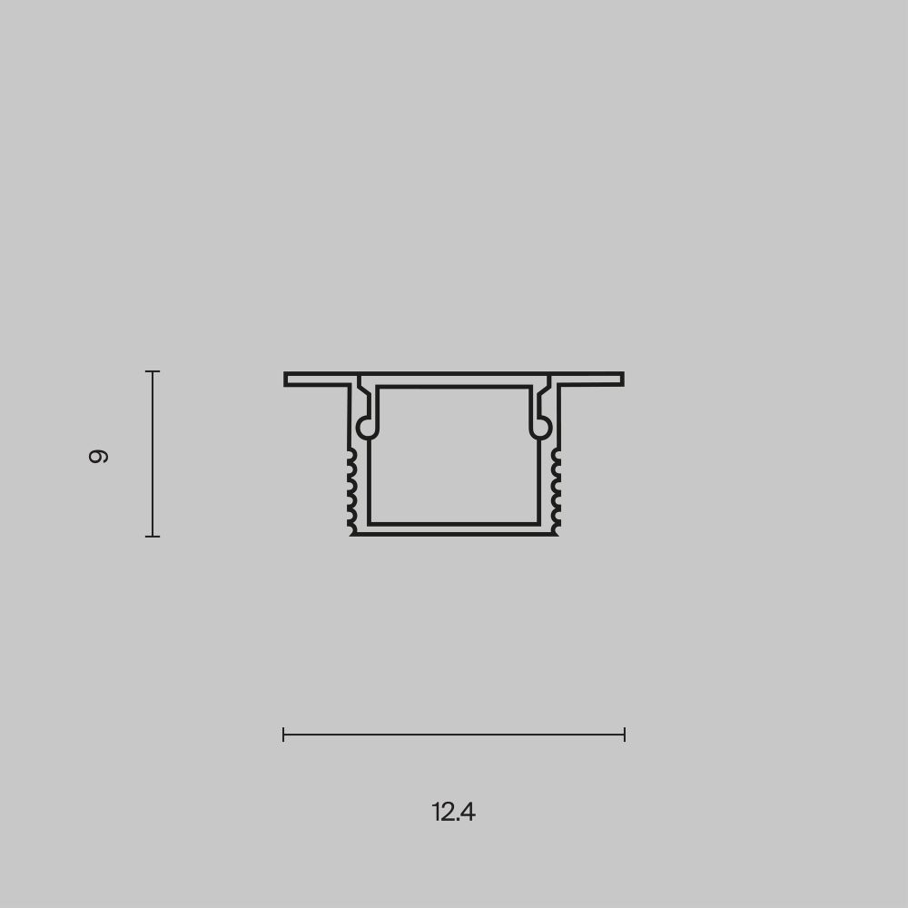 Профиль Maytoni   ALM-1209-S-2M
