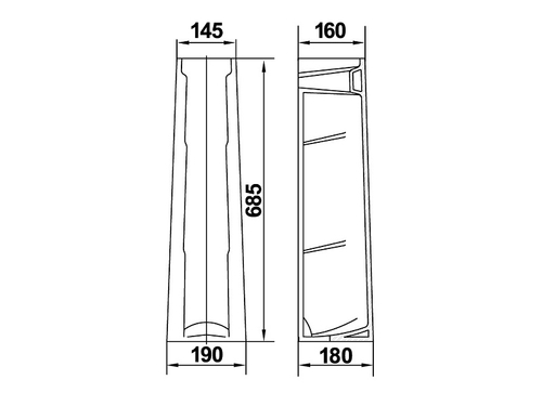 Пьедестал для умывальника КЕРАМИН Элит-N белый