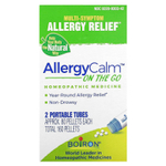 Boiron, AllergyCalm On The Go, 2 переносных тубуса, прибл. 80 гранул каждая