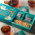 Fortnum & Mason Tea & Biscuit Gift Set подарочный набор чай и печенье, английский чайный набор 150г