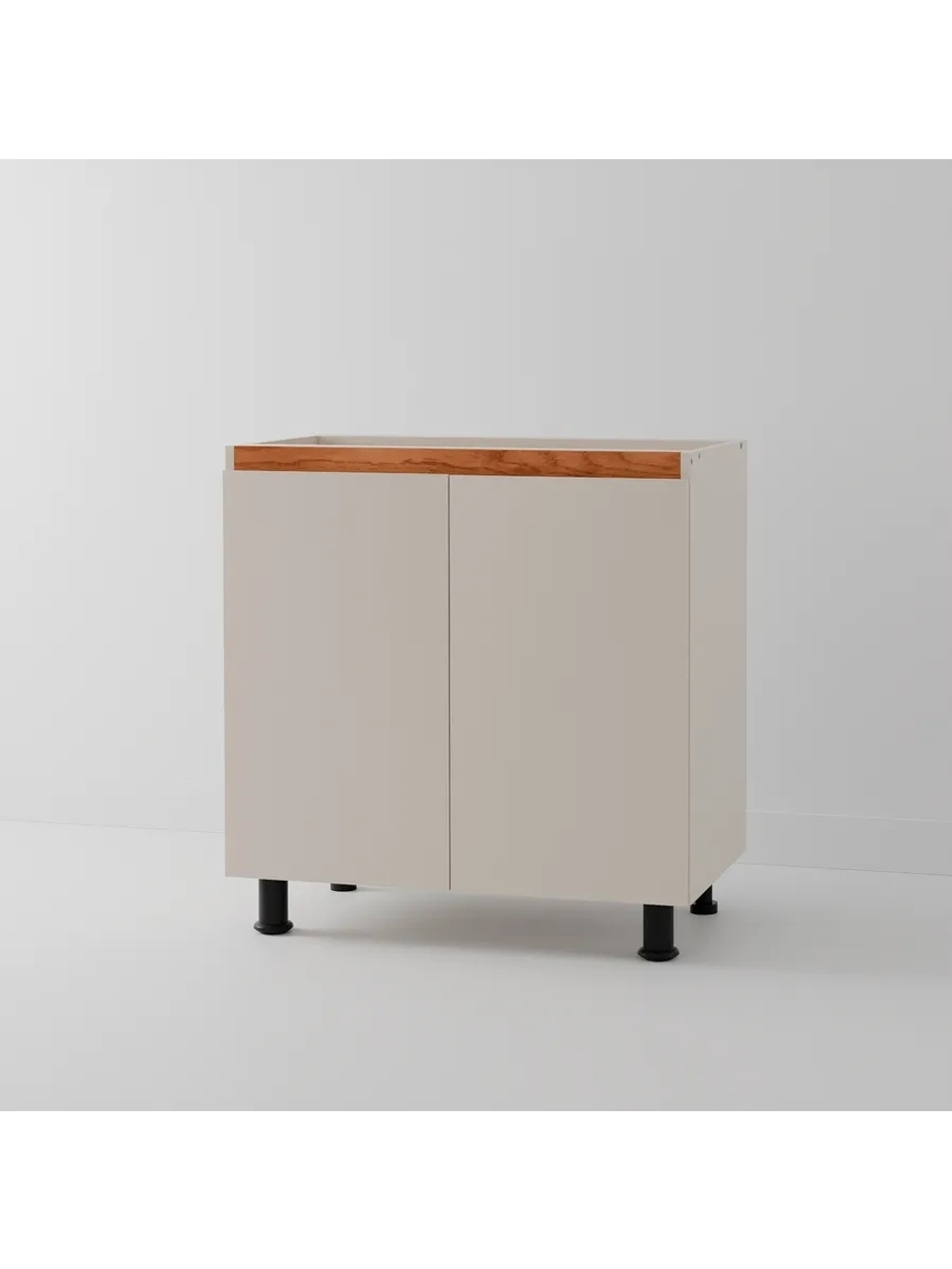 Кухонный модуль Виго с вставками из дуба, без столешницы