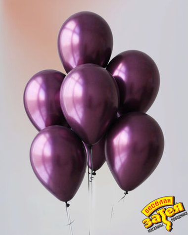 Шар латекс Хром 12"/30СМ Сатин Cherry Lacquer