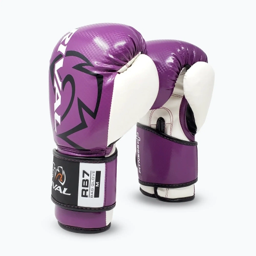 Боксёрские перчатки Rival RB7 Fitness Plus Bag purple/white